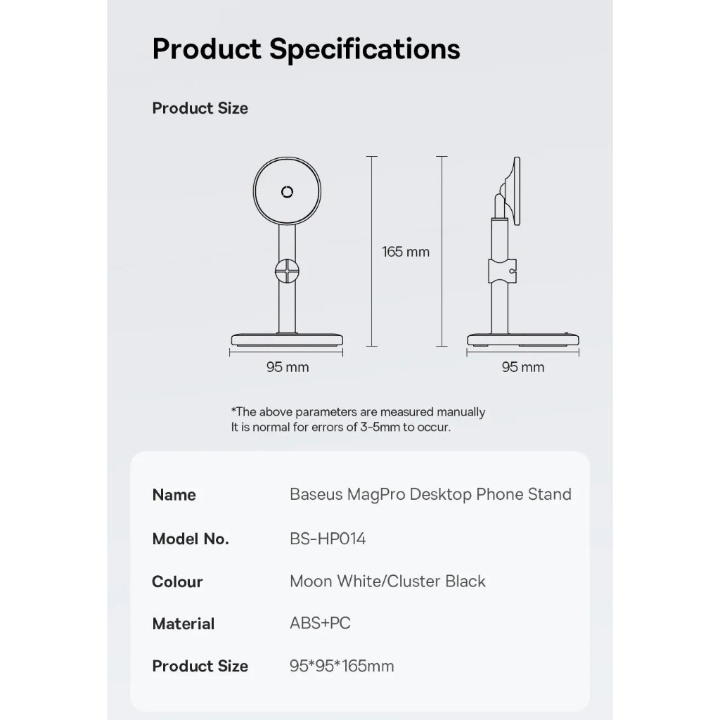 Giá đỡ điện thoại để bàn hít nam châm cho iphone Baseus MagPro BS-HP014 _ hàng chính hãng