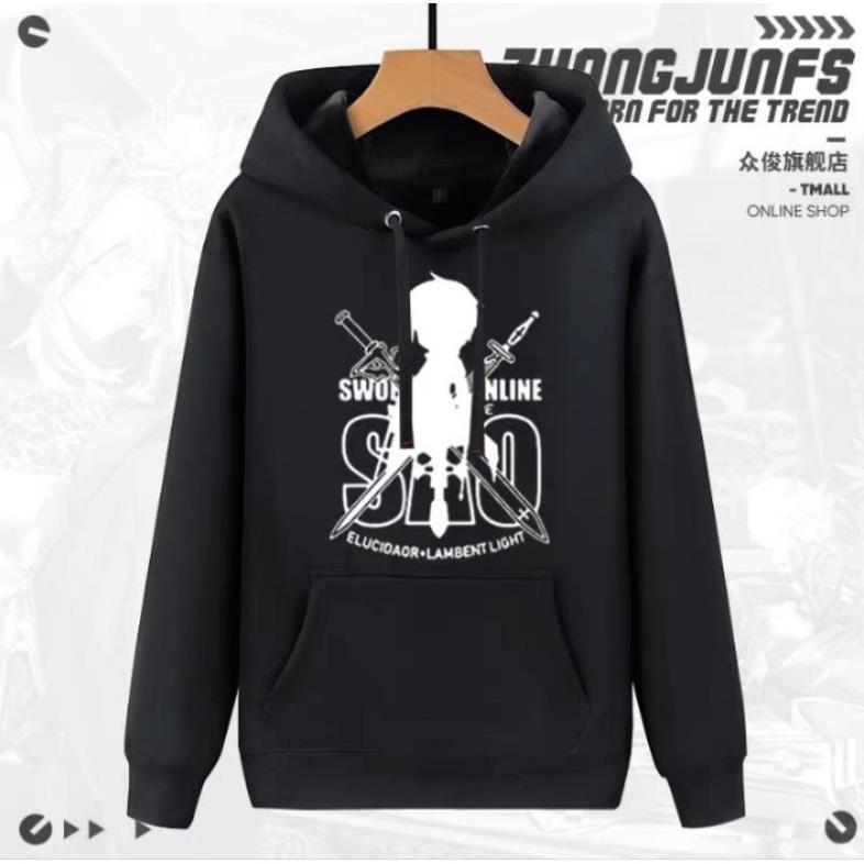 SALE- Áo Hoodie Nỉ Ấm Anime Sword Art Online Nam Nữ '- áo cực chất