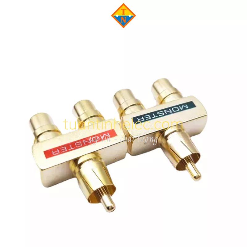 Đầu chia cổng âm thanh RCA 1 ra 2 loại tốt # phụ tùng âm thanh