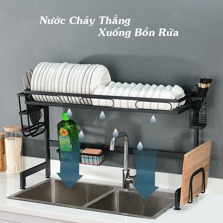 Kệ Úp Bát Đĩa . Chén Đĩa 2 Tầng
