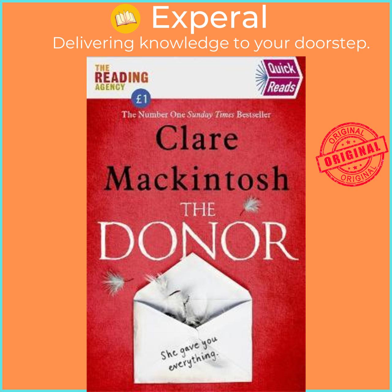 Sách - The Donor : Quick Reads 2020 by Clare Mackintosh (UK edition, paperback)