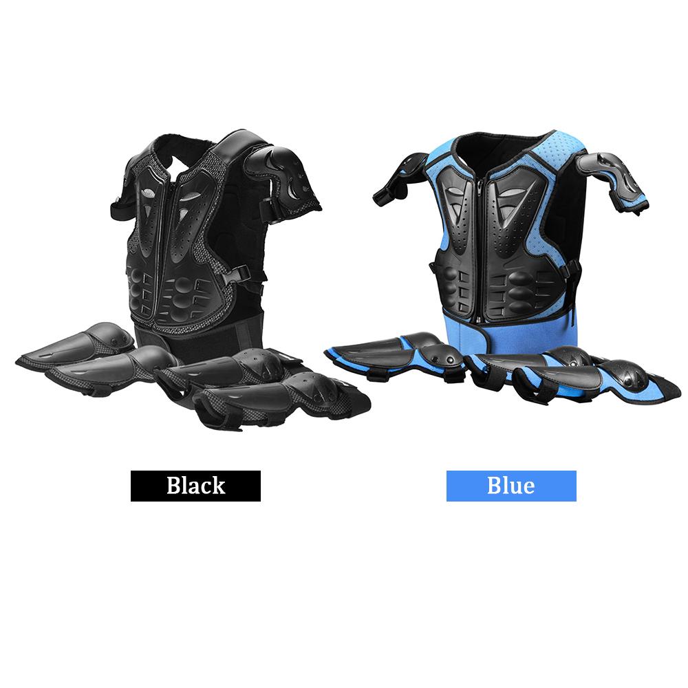 Set Áo Giáp Và 4 Đai Bảo Vệ Đầu Gối Khuỷu Tay Cho Trẻ Em Chơi Trượt Tuyết Xe Đạp Trượt Tuyết