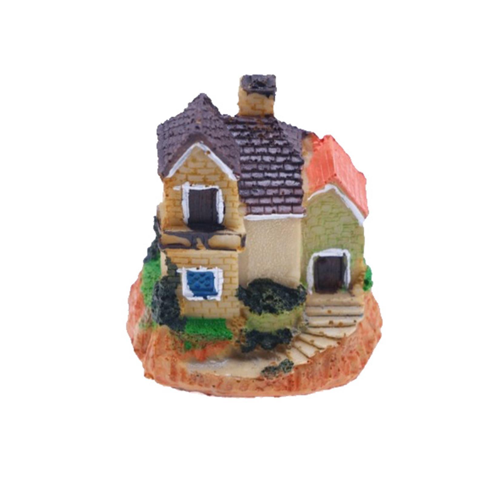 Mini Fairy Garden House Micro Landscape Miniature House DIY for Outdoor Home