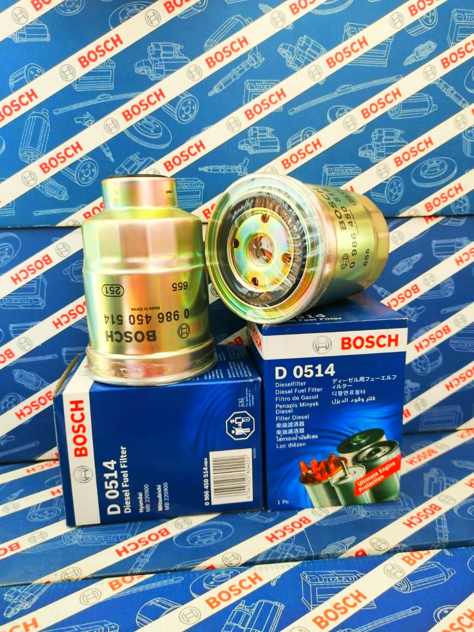 Lọc Nhiên Liệu Ford Everest 2.5  Ford Ranger 2.5 Mazda BT-50 2.5  Diesel/Máy dầu - Bosch D0514