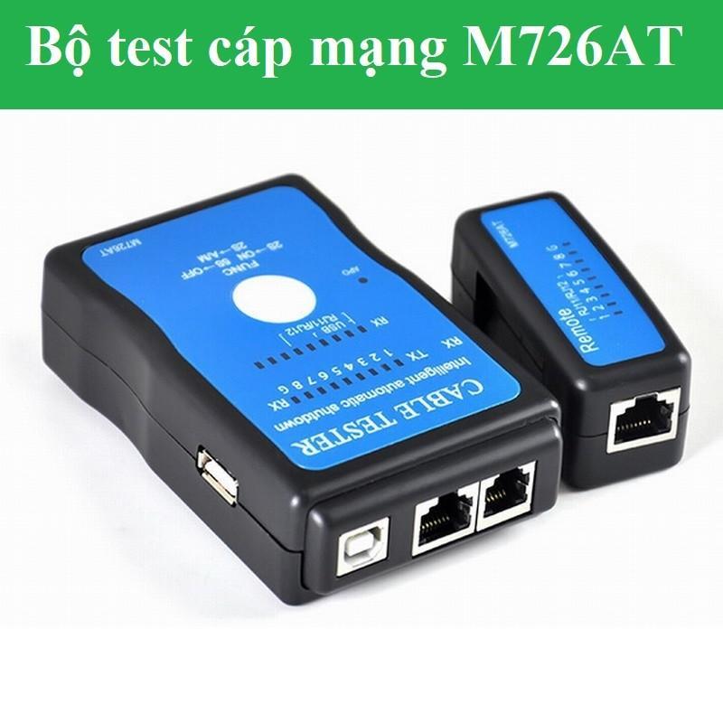 Bộ test cáp mạng RJ45,RJ11,USB đa năng M726AT + Tặng kèm Tool nhấn mạng KD-01