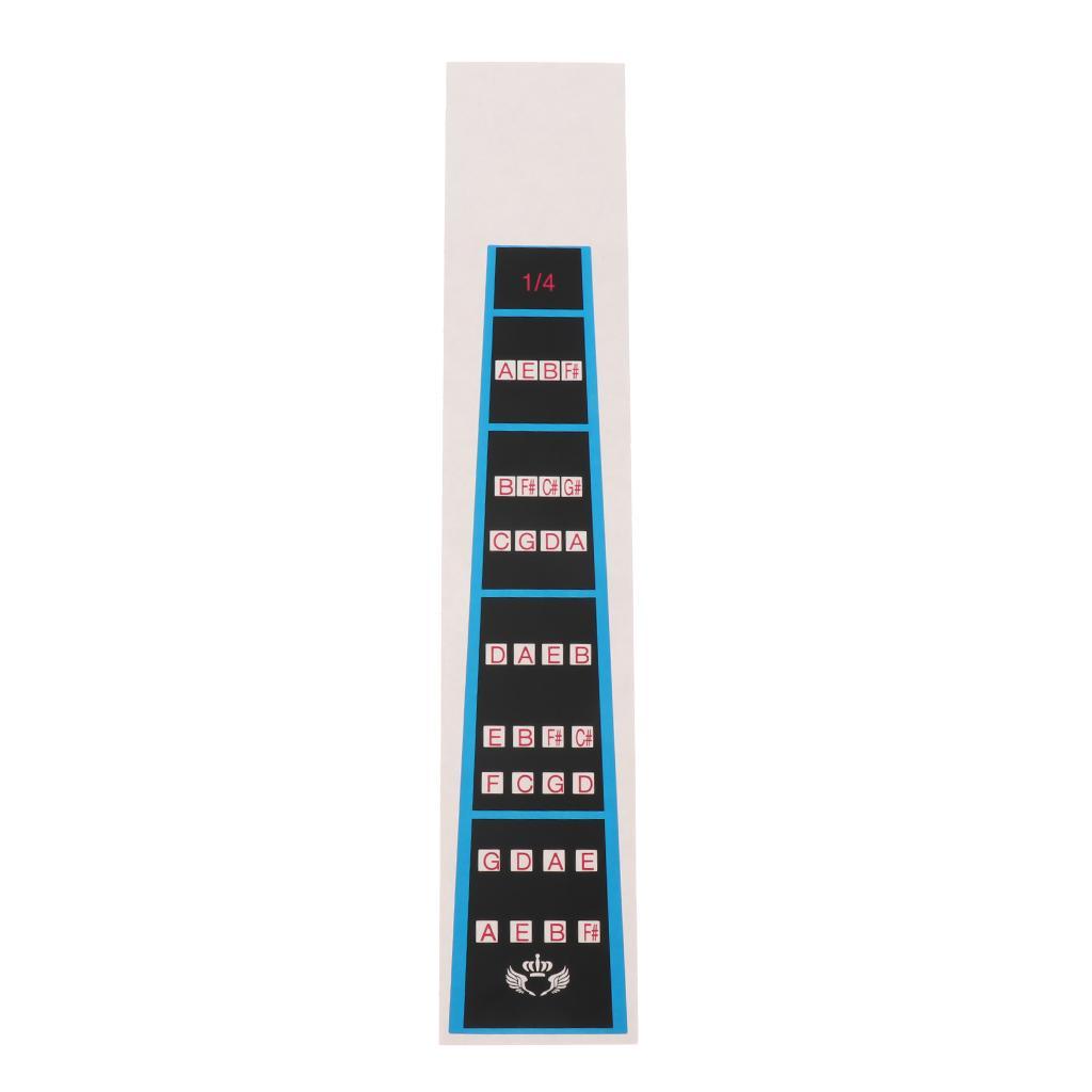 Violin Chart Finger Sticker Guide Intonation Chart for Violin Parts