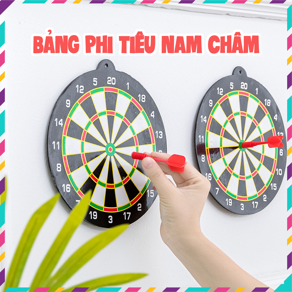 Bảng Gỗ Phóng Phi Tieu Kèm 4 Phi Tieu (30cm), Trò Chơi Phóng Phi Tieu Xả Stress Hiệu Quả