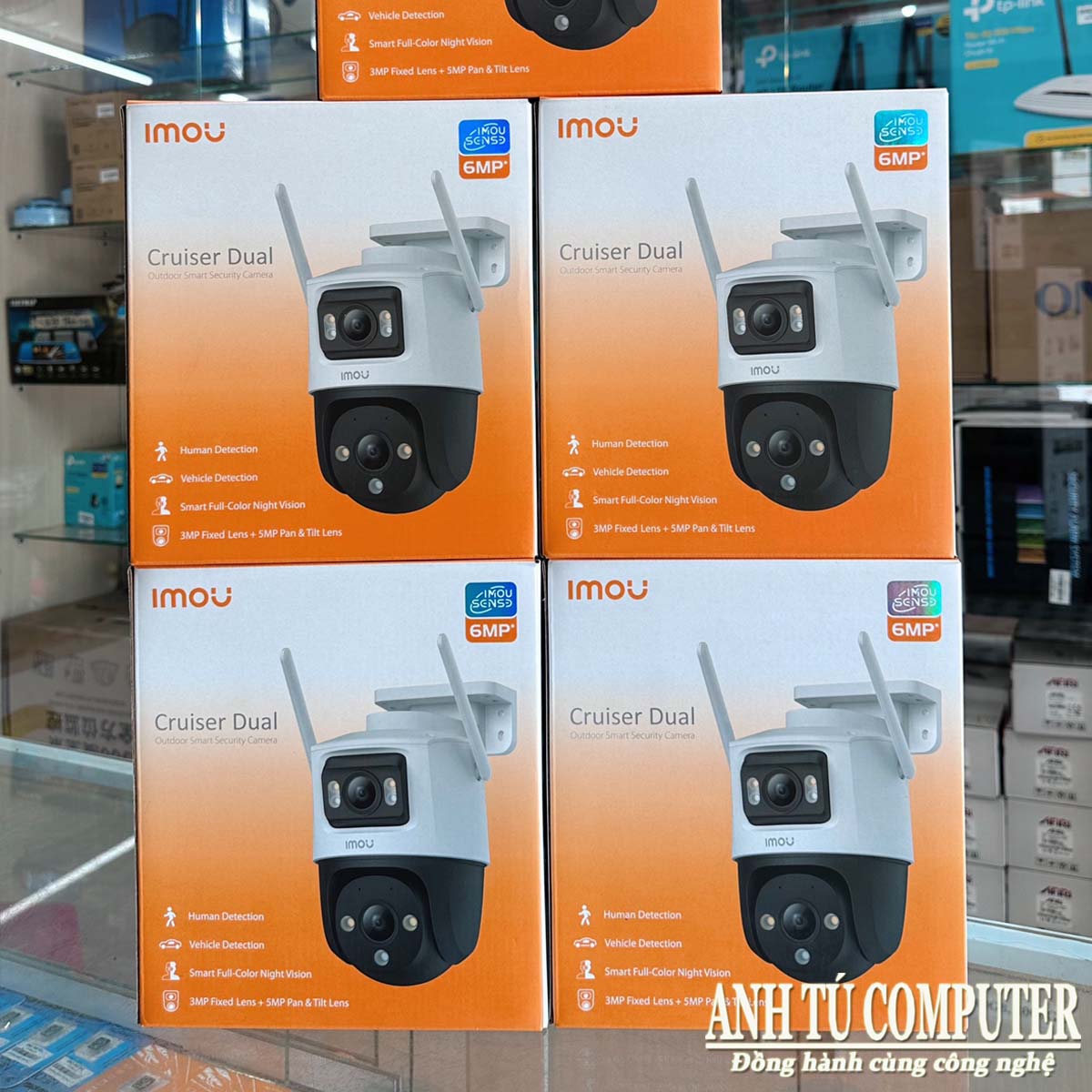 Camera Wifi 2 Mắt ngoài trời Imou Cruiser Dual 6MP IPC-S7XP-6M0WED hàng chính hãng