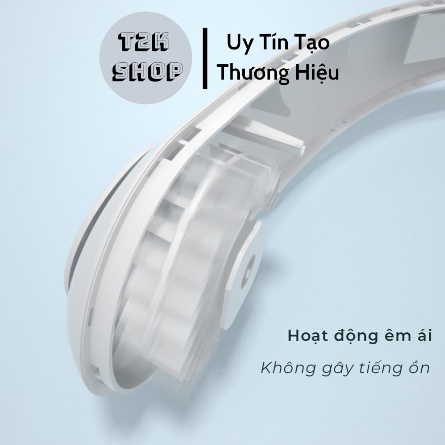 Quạt Mini Đeo Cổ Tích Điện Không Cánh Tiện Lợi 3 Tốc Độ Thổi Mạnh 360 Độ Kiểu Dáng Thể Thao - T2K Shop