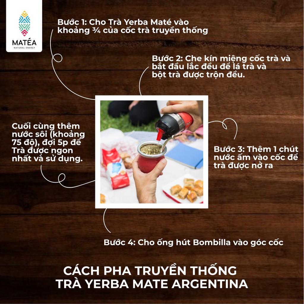 Trà Yerba Mate Vị Cam - FREE Túi Lọc Tái Sử Dụng - Detox, thanh nhiệt, năng lượng tỉnh táo