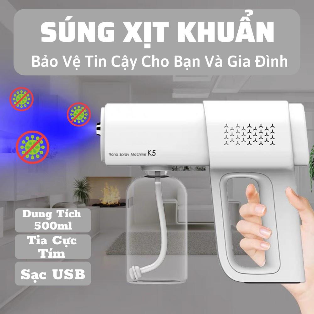 Máy phun khử khuẩn Nano K5, máy xịt cầm tay tiện dụng