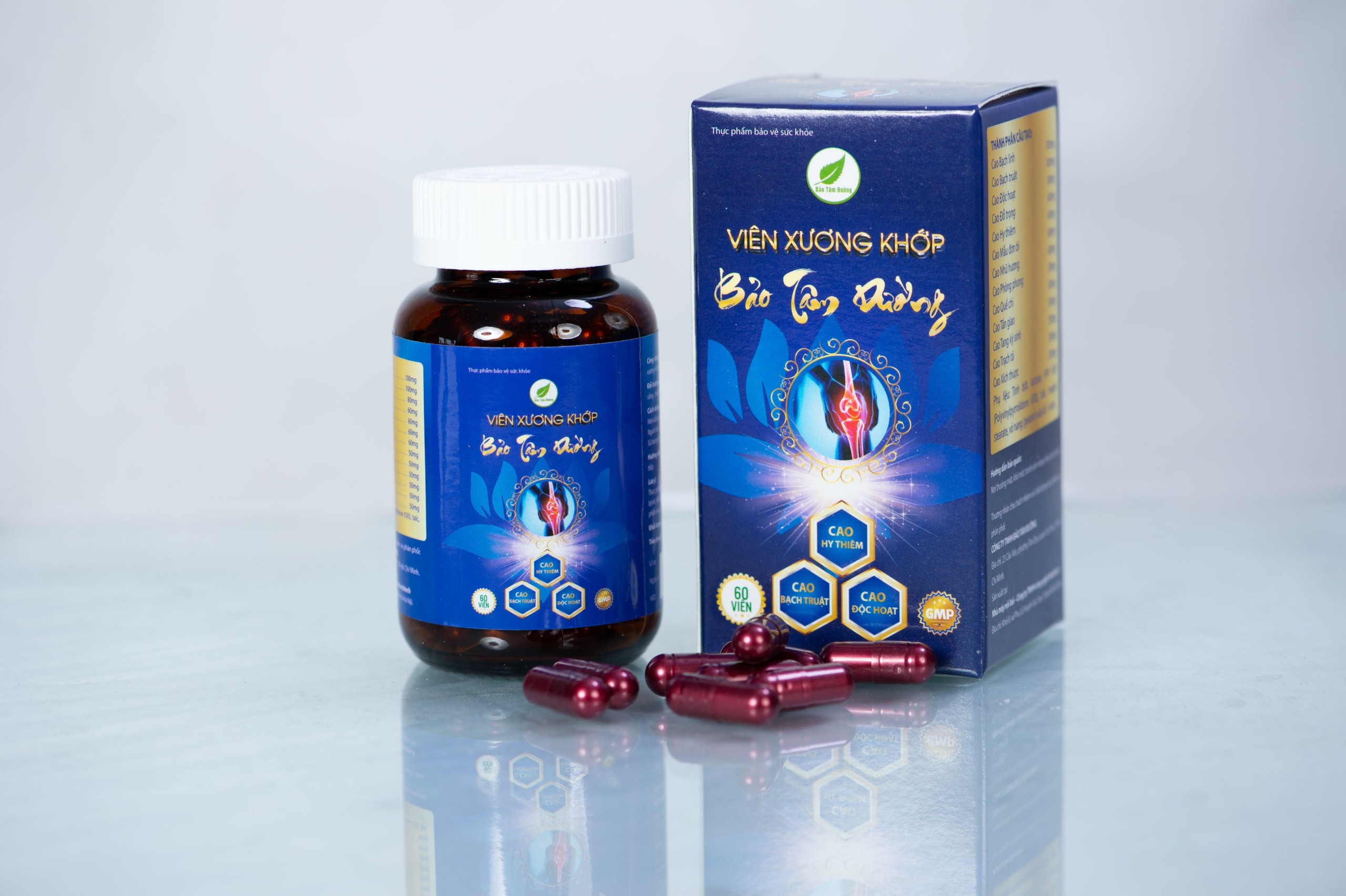 Viên uống Xương khớp Bảo Tâm Đường hỗ trợ mạnh gân cốt , cải thiện tình trạng phong thấp , thoái hóa khớp