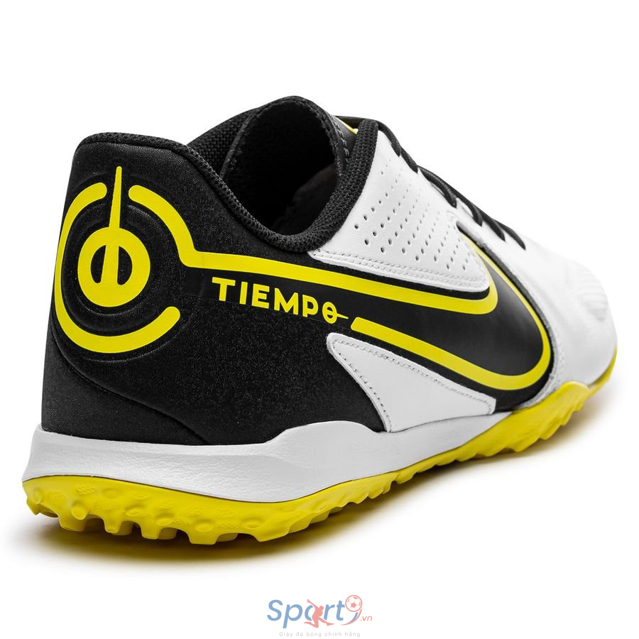 Giày bóng đá Tiempo Legend 9 Academy TF - Trắng/Đen/Vàng