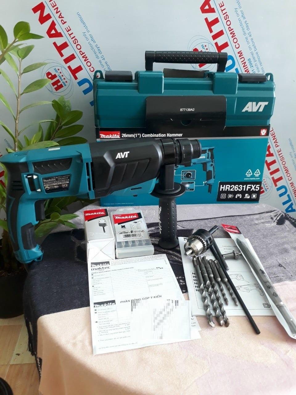 MÁY KHOAN ĐỘNG LỰC 800 W MAKITA HR2631FX5 - HÀNG CHÍNH HÃNG