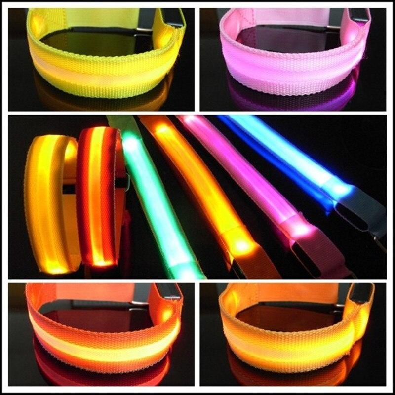 LED Reflective Light Arm Armband Strap Safety Belt For Night Running Cycling Hand Strap Wristband Wrist Bracelets Dropship