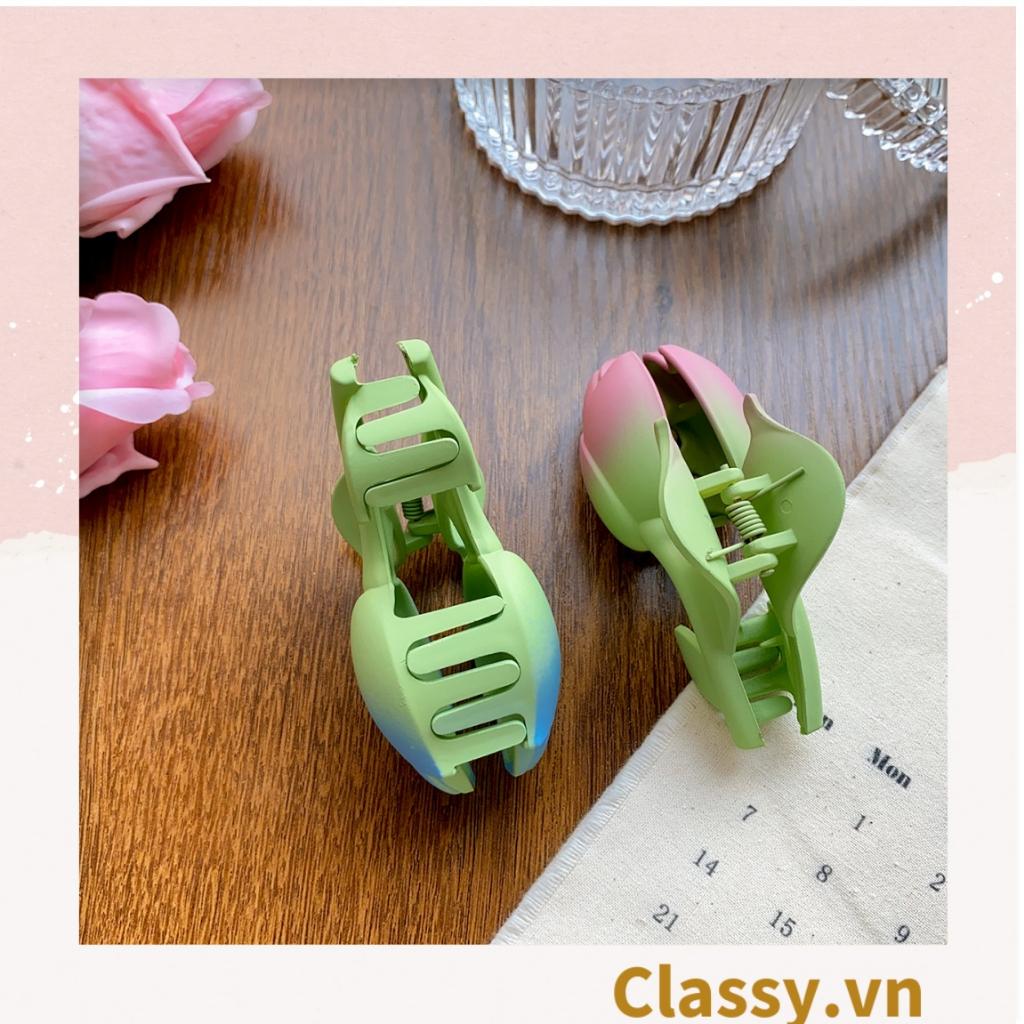Kẹp càng cua, kẹp tóc Classy cỡ lớn, kiểu dáng hoa tulip PK1609