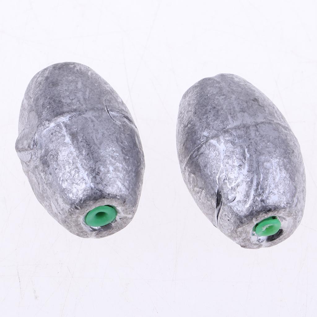 25Pcs/set Fishing Lead Weights Lead Fishing Sinker Weight for Any Waters 30g