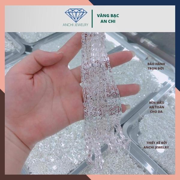 Vòng cổ bạc cho bé trai, dây chuyền trẻ em bạc ta nguyên chất Anchi jewelry