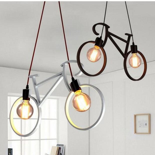 Đèn thả treo trần xe đạp FLYBIKE sơn tĩnh điện độc đáo - tặng lèm bóng Led