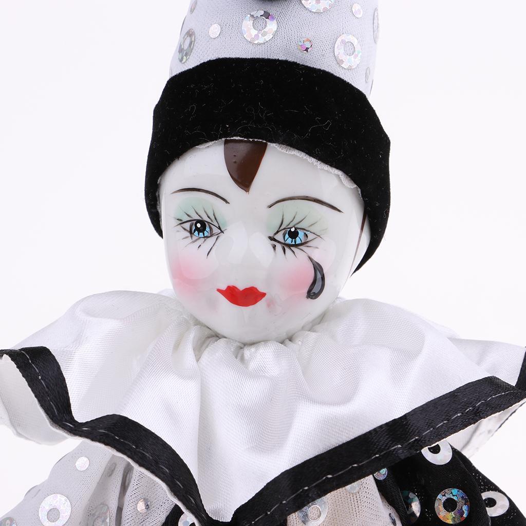 Porcelain Clown Doll for Kids Birthday Gifts Halloween Chirstmas Decor #2