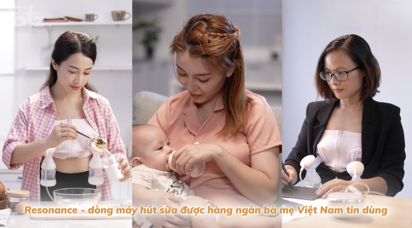 Máy Hút Sữa Điện Đôi Resonance 4 Màu Hồng Fatz Baby FB1182VN-H