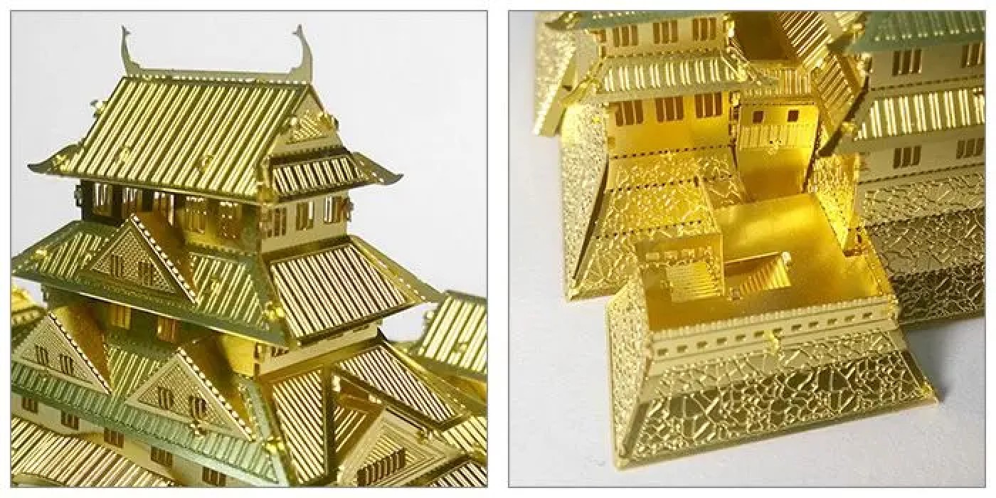 Mô Hình Kim Loại 3D Tự Lắp: Lâu Đài Himeji - Mô Hình Giải Trí - Xả Stress, Mô Hình Sưu Tầm, Mô Hình Trang Trí, Quà Tặng Mô Hình