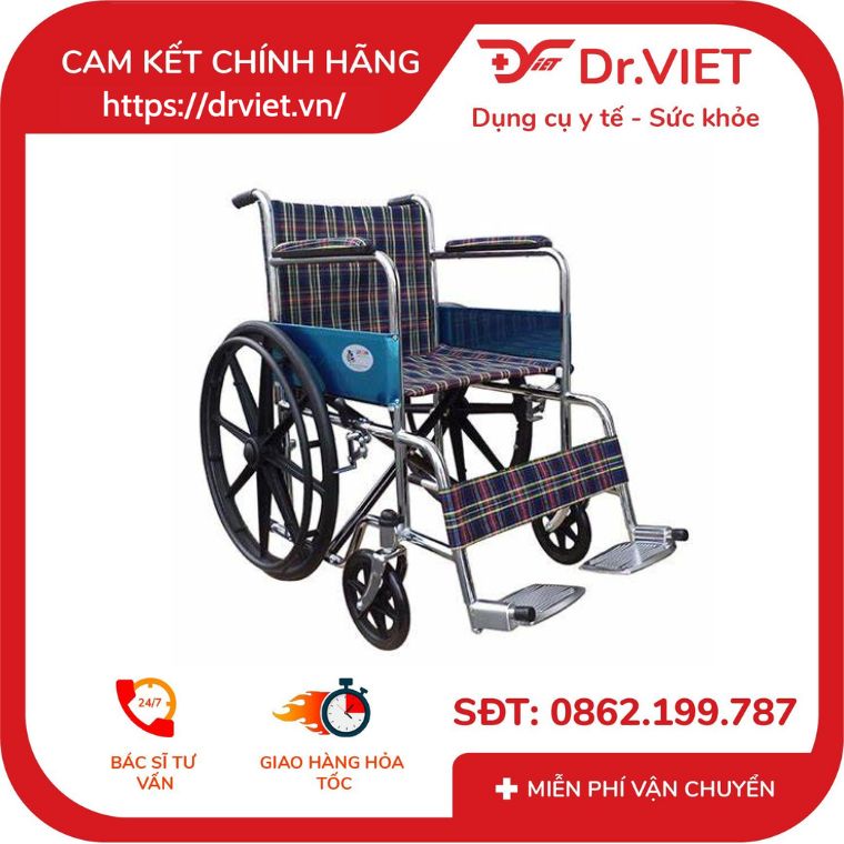 Xe lăn tay LUCASS X-97 thắng tay - tay phù hợp cho người già, người bệnh, người khuyết tật - X97