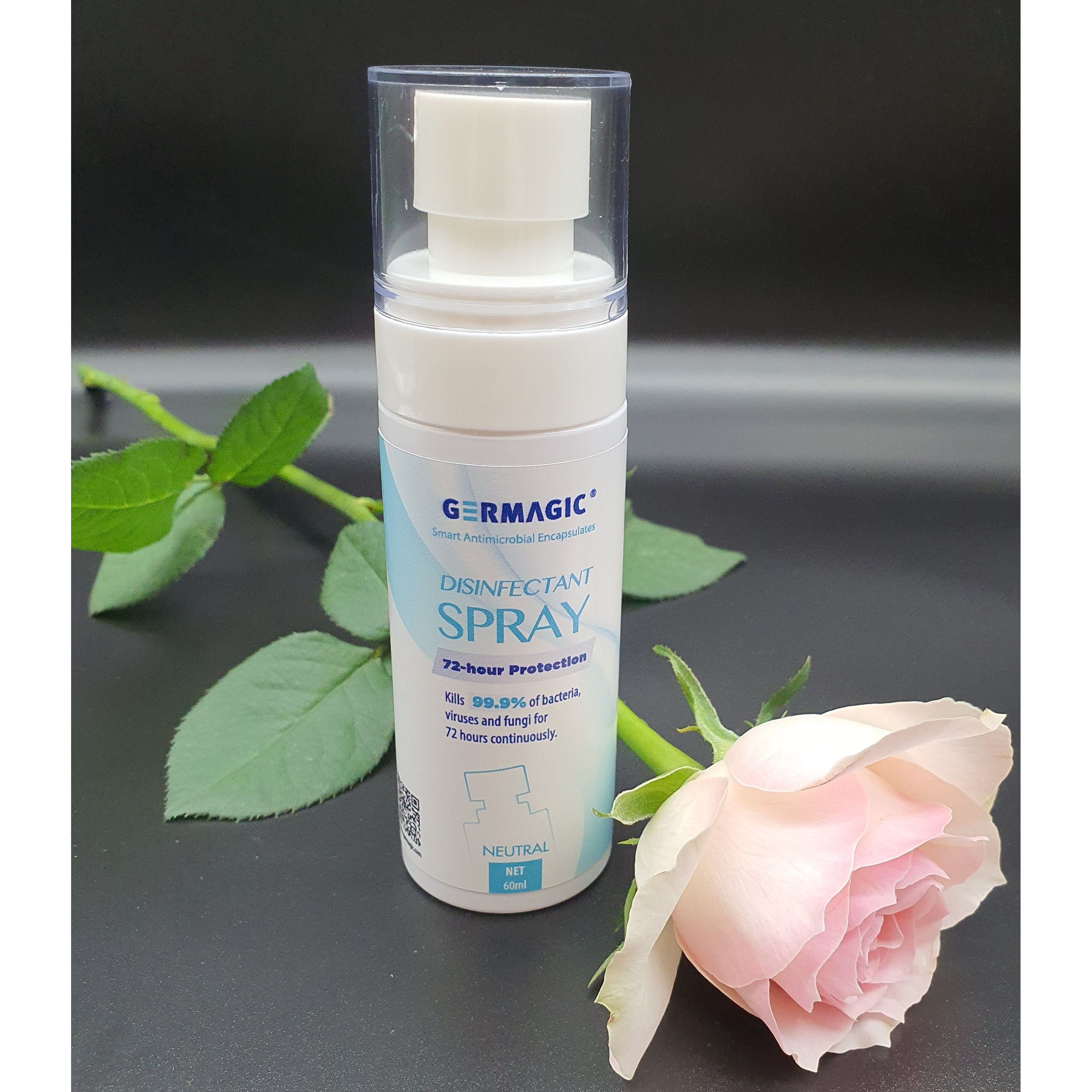 Chai Xịt Diệt Khuẩn Đa Năng Germagic 60ml - Tác Dụng Siêu Ưu Việt diệt 99.9% Lên Đến 72 Giờ