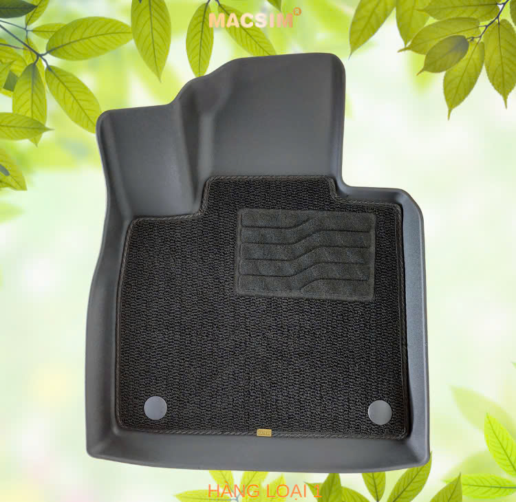 Thảm lót sàn 2 lớp sd3 Hyundai Santafe 2019- 2024 Nhãn hiệu Macsim (Giảm giá nhưng chất lượng không giảm)