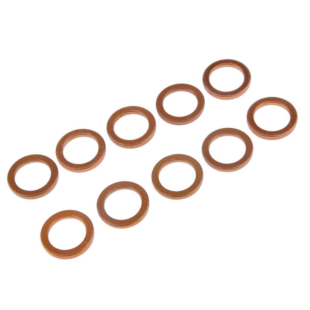 10x Motorcycle Exhaust Muffler Pipe Gaskets for 110 150cc Gy6 Moped Scooters