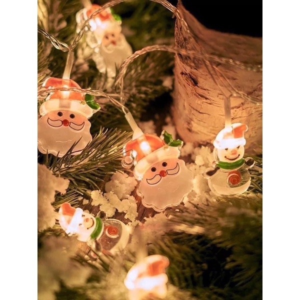 Dây Đèn Led Hình Ông Già Noel Trang Trí Giáng Sinh