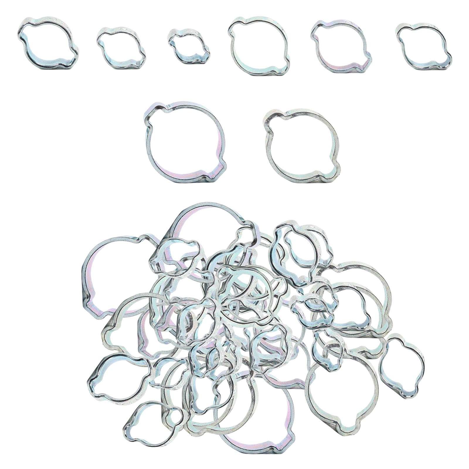 20x Mini Adjustable Hose Pipe Clips Fuel Water Line Worm Clip Ø 11 - 13mm