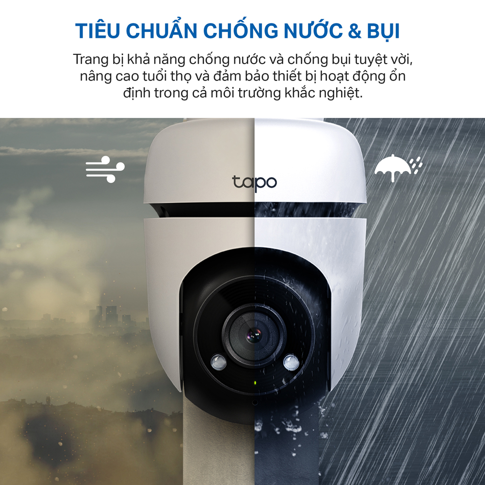 Camera WiFi TP-Link Tapo C510W / C520WS An Ninh Quay/Quét 360 Độ, Chống Nước - Hàng Chính Hãng