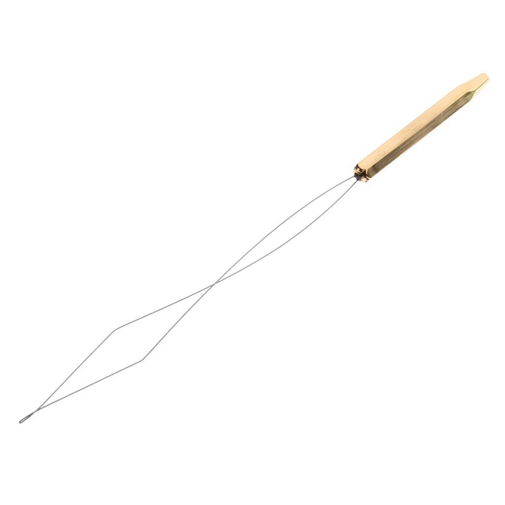 2 Pieces Fly Tying Bobbin Threader Half Hitch Tool Fly Fishing Tying Thread