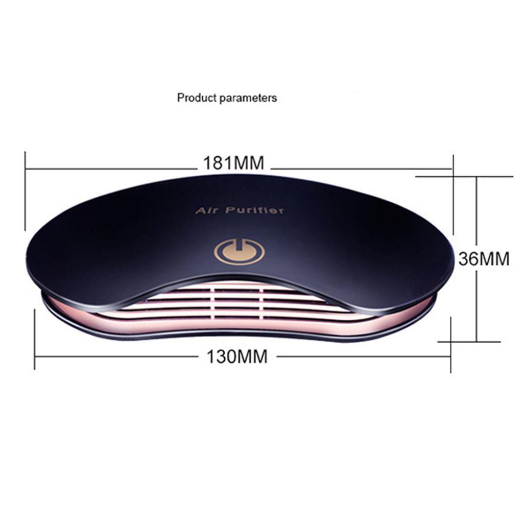 Black Car Air Purifier, Portable & Quiet Air Cleaner, Eliminates Dust, Smoke, Mold, Germs, Odor Cleaner, for Car