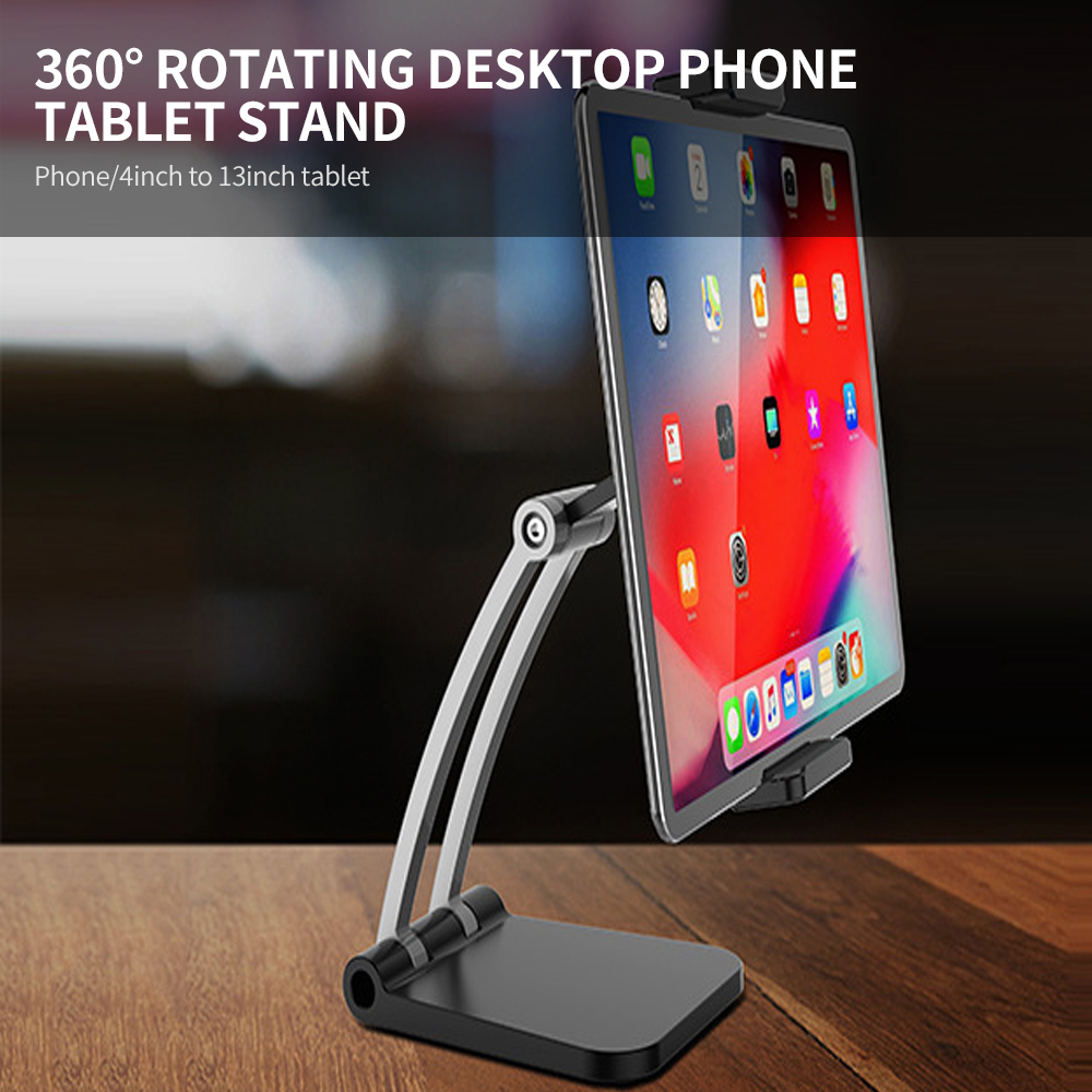 Giá Đỡ Xoay 360 Độ Có Thể Điều Chỉnh Để Phát Trực Tiếp Cho Điện Thoại / Máy Tính Bảng 4 Inch Đến 13 Inch