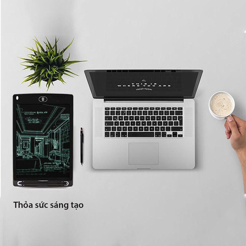 Bảng viết tự xóa thông minh vẽ điện tử lcd led dạ quang cho bé loại 8,5 inch