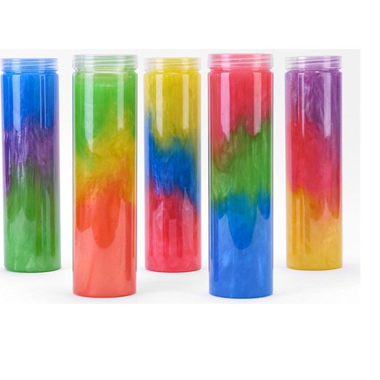 SLIME CHAI LỚN 20CM mix 3 màu galaxy cầu vồng cực đẹp Slam thiết kế độc đáo ấn tượng squishy