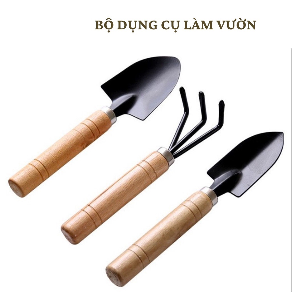 Bộ dụng cụ làm vườn trồng cây mini 3 món tiện dụng