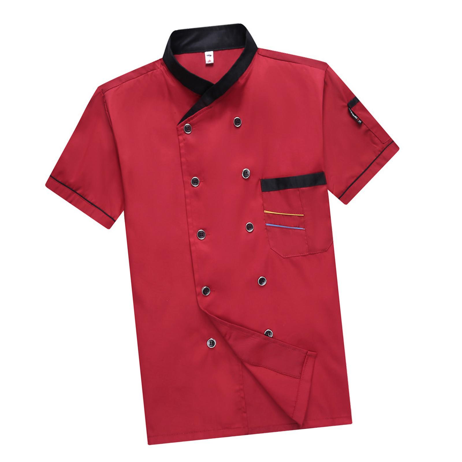 Jacket Shirt Coat Men Women Clothes Work Wear for Cafe Cooking M
