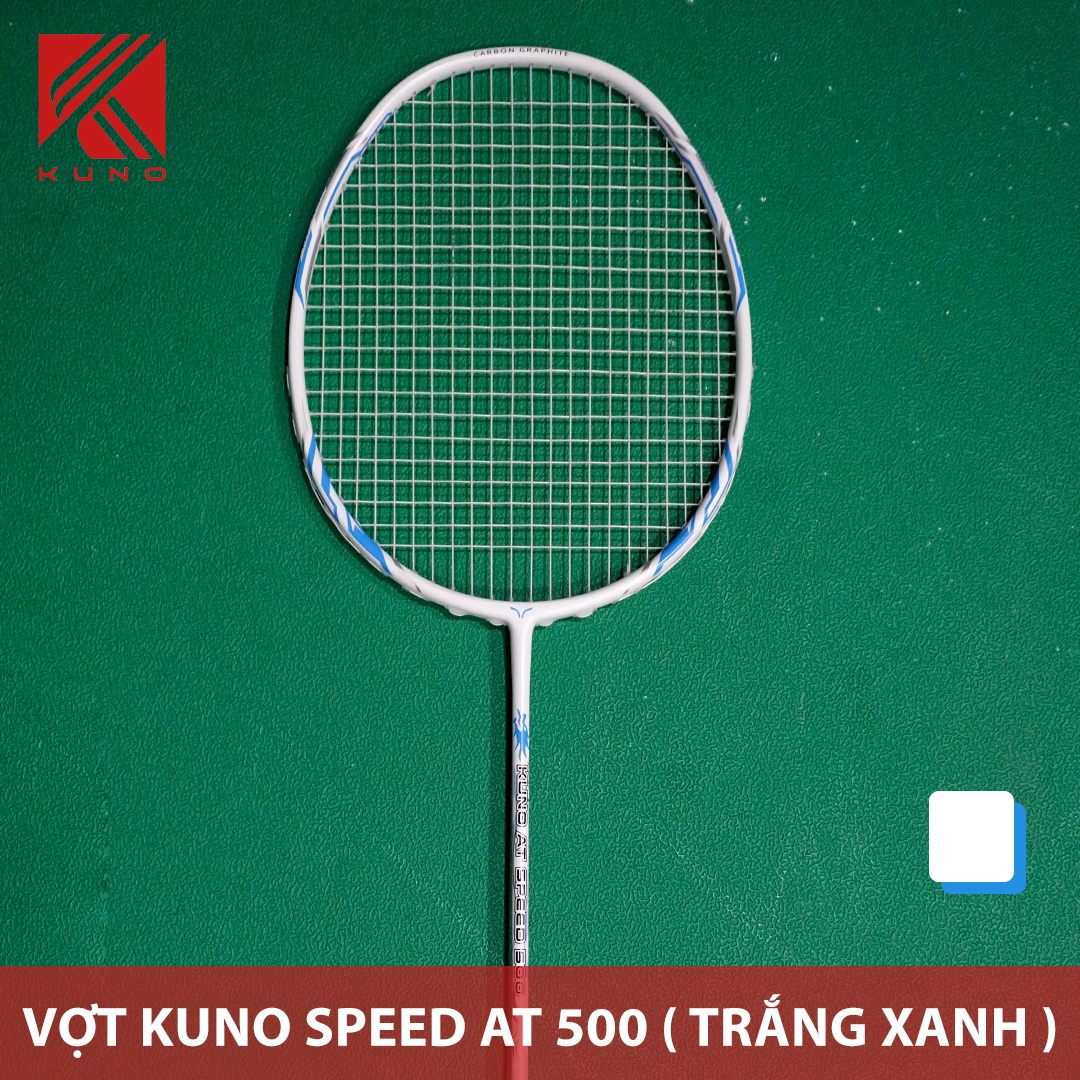 Vợt Cầu Lông KUNO AT SPEED 500, 4U, Chất Liệu Carbon Graphite, Công Thủ Toàn Diện, Được Lựa Chọn Mức Căng, Quà Tặng 2 Quấn Cán, 1 Thấm Hút Mồ Hôi, 1 Túi Nhung