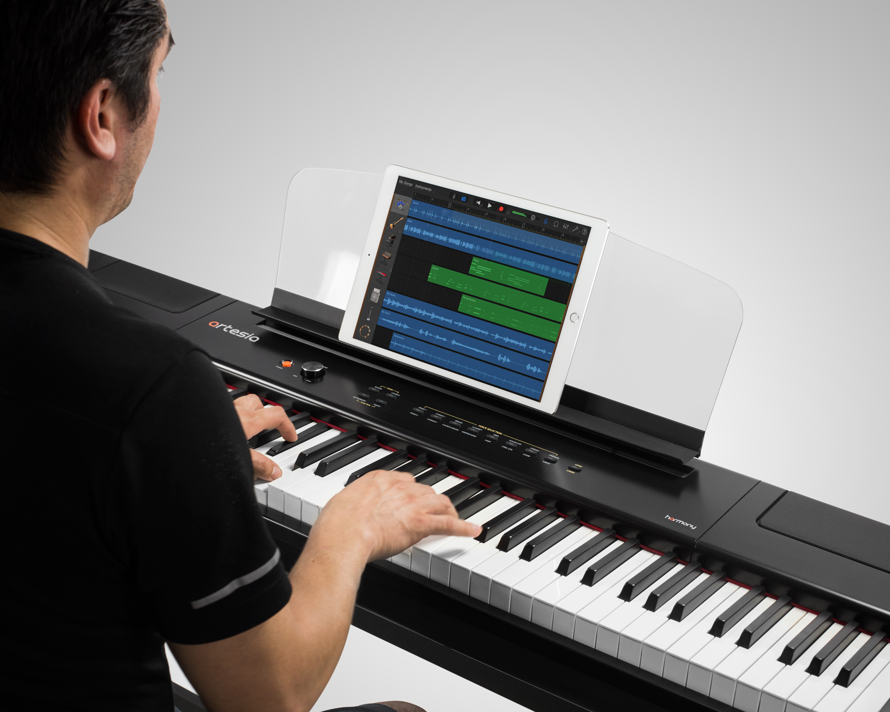 Đàn Piano điện cao cấp, Home Digital Piano - Artesia Harmony - Weighted keys - Màu đen - Hàng chính hãng