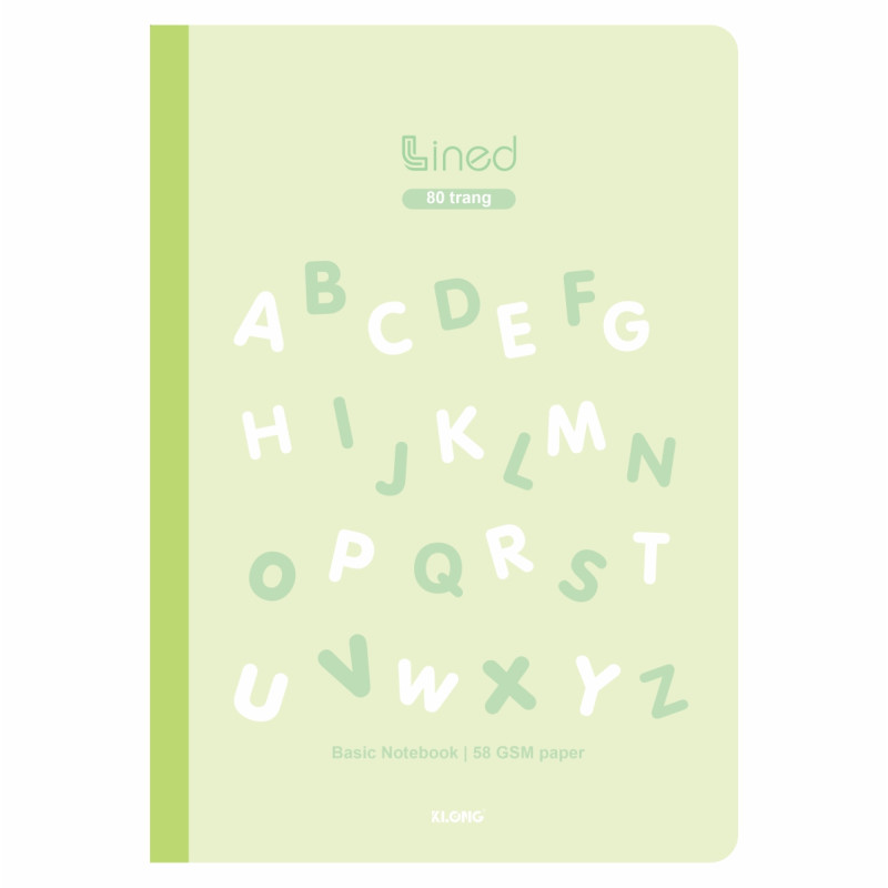 Vở kẻ ngang Lined B5 80 trang 58/92; MS: 815