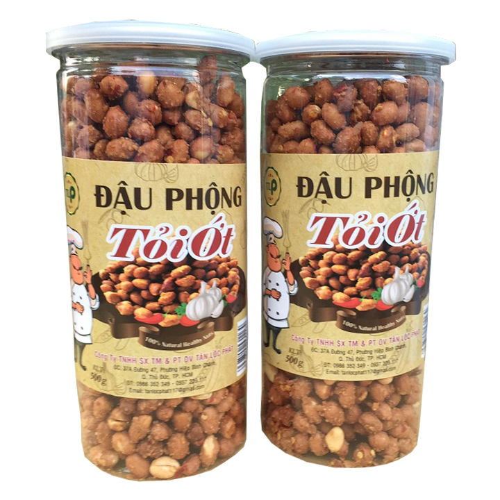 COMBO 2 HŨ 1KG ĐẬU PHỘNG TỎI ỚT THƠM NGON