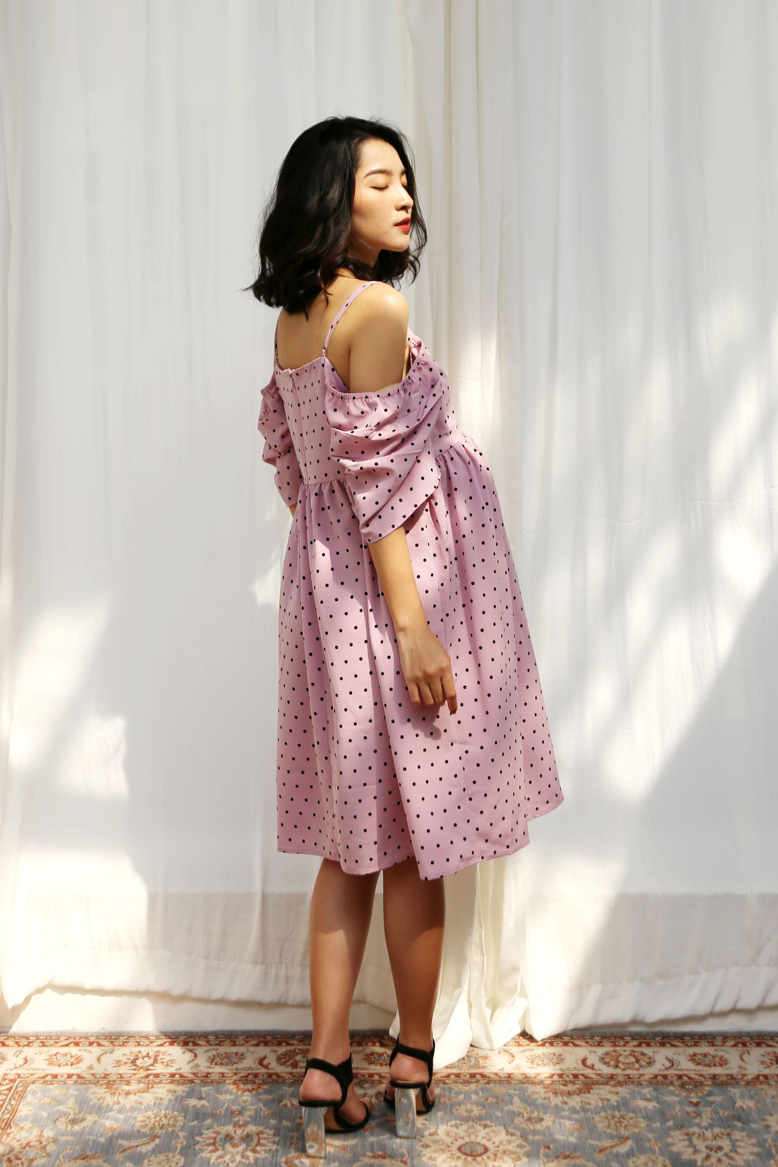 Đầm bầu thiết kế Dreamama, đầm baby doll, đầm bầu xinh, đầm rớt vai, đầm big size.