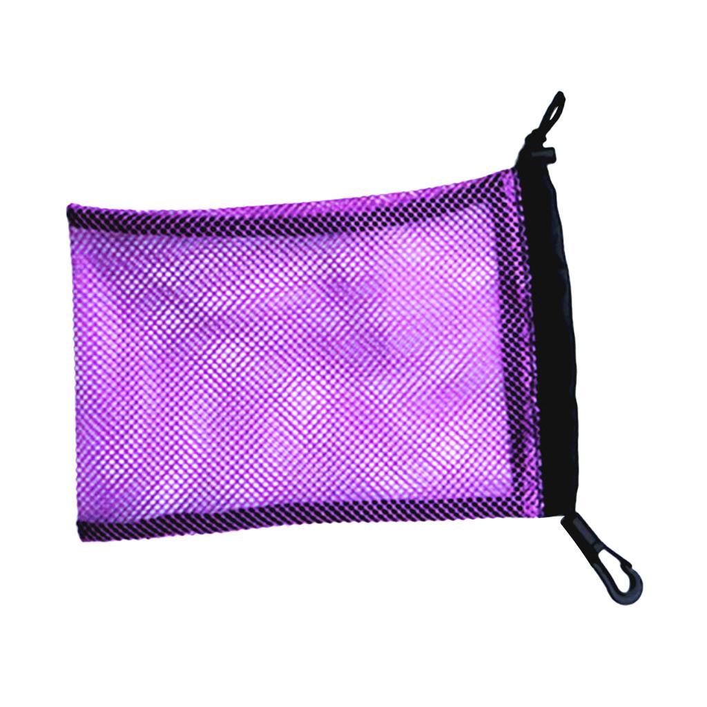 5 Pieces Dive Swimming Drawstring Mesh Bag Storage For Diving Scuba Snorkel