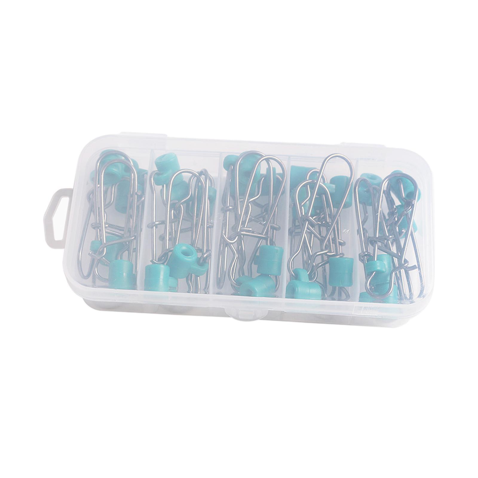 25x Fishing Line Connector, Sinker Weight Connectors, Fishing Tackle, Fishing Sinker Slides, Sliding Swivels for Freshwater, Fishing Rigs