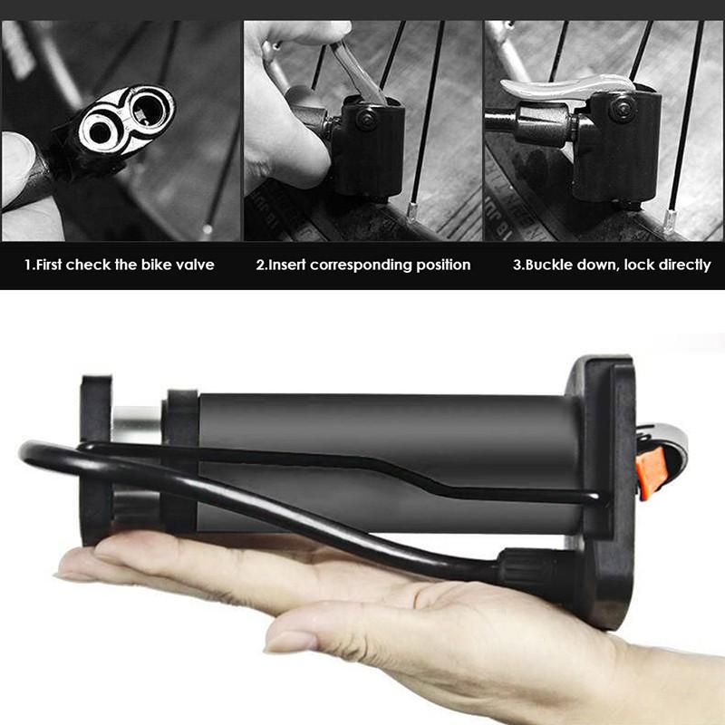 Bơm hơi áp suất cao 140PSI dành lốp xe cho xe đạp / xe máy / MTB / xe hơi mini