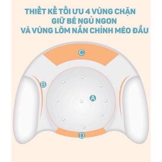 Gối chống bẹp đầu cao su non cho bé