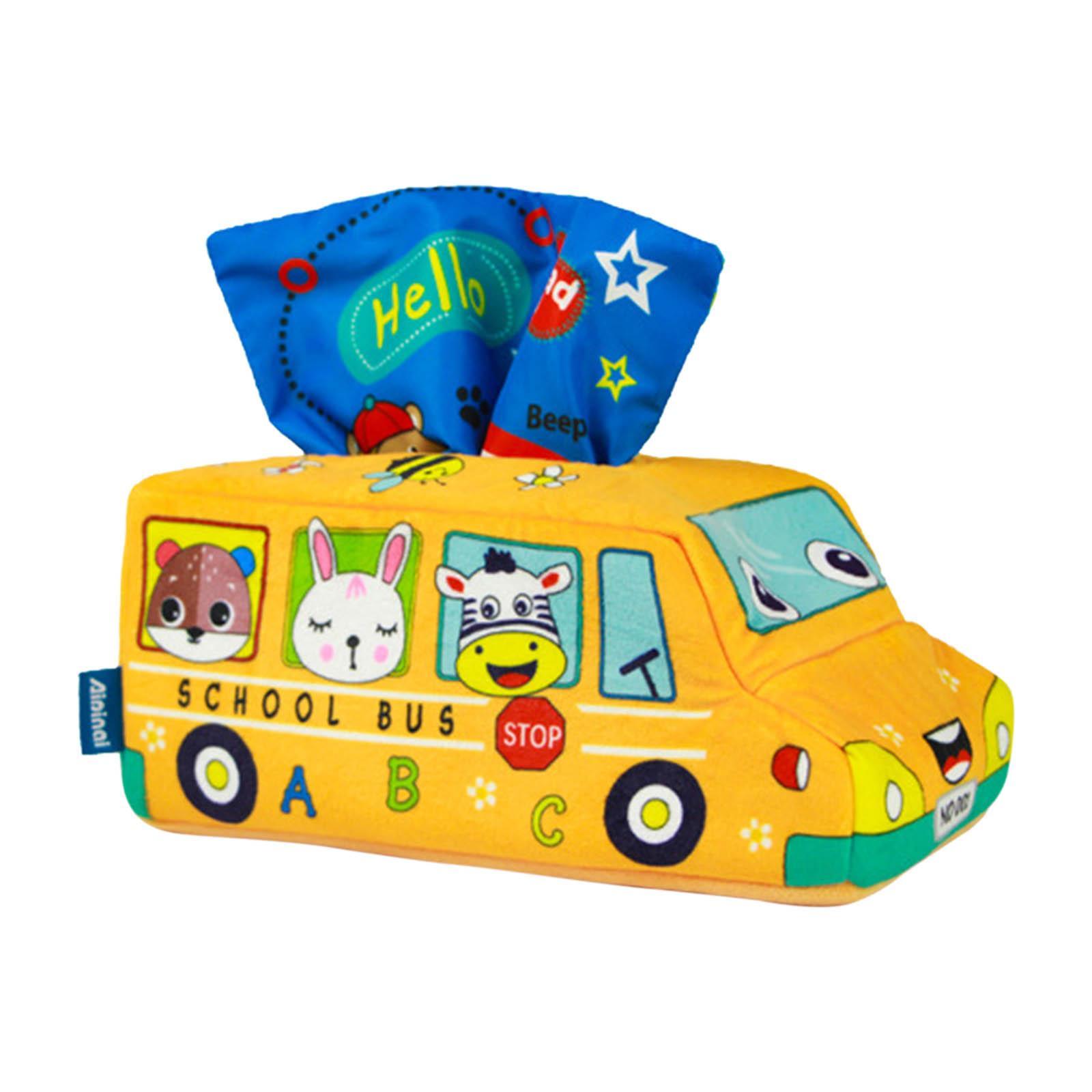 Baby Tissue Box Toys Preschool Learning for 6-12 Months Newborns